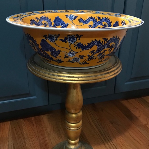 9-Dragon Vintage Bowl, Very Large - Picture 4 of 9